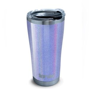 Tervis Shimmer Iridescent Silver Violet 20 oz Stainless Steel Tumbler with lid